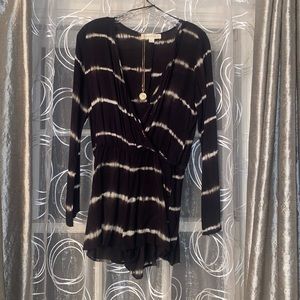 Lovestitch black and white romper size small